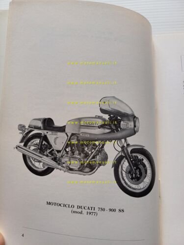 Ducati 750 SS - 900 SS 1977 manuale uso manutenzione …