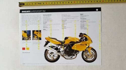 Ducati 750 SuperSport 1999 depliant INGLESE originale brochure