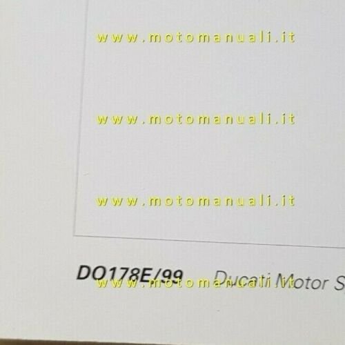 Ducati 750 SuperSport 1999 depliant INGLESE originale brochure