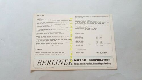 Ducati 80 Super Falcon Sport 1964 depliant originale moto USA …