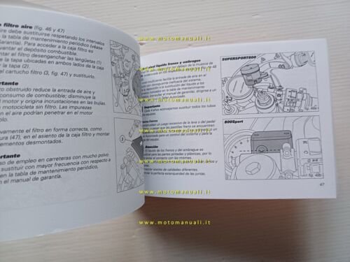 Ducati 800 Supersport - Sport 2002 manuale uso libretto istruzioni …