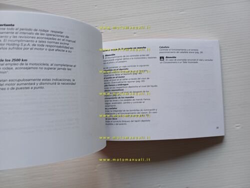 Ducati 800 Supersport - Sport 2002 manuale uso libretto istruzioni …