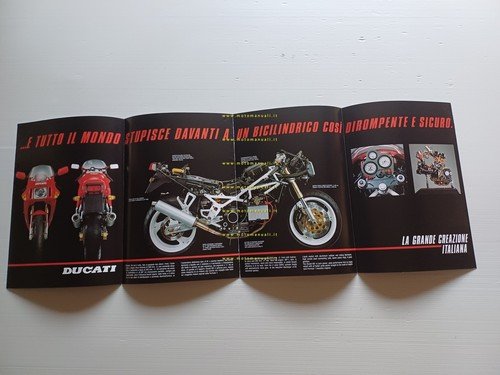 Ducati 851 1989-90 depliant originale italiano inglese