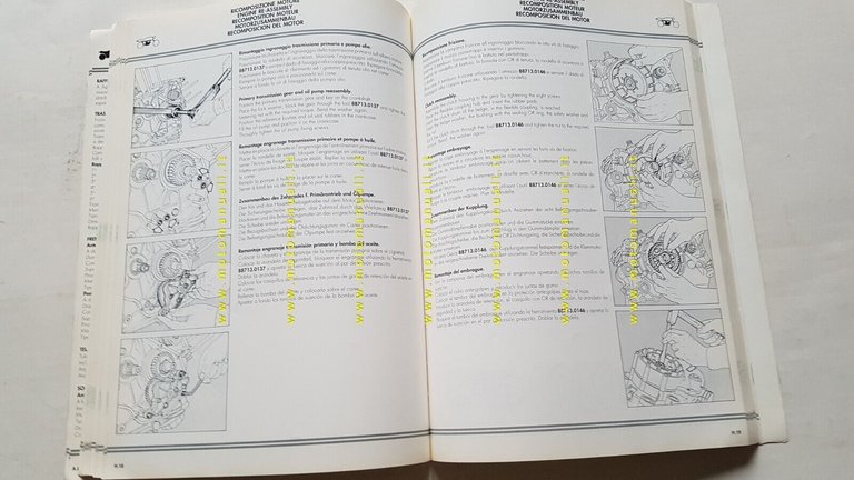 Ducati 851 Superbike 1989-90 manuale officina originale workshop manual