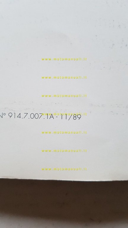 Ducati 851 Superbike 1989-90 manuale officina originale workshop manual