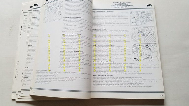 Ducati 851 Superbike 1989-90 manuale officina originale workshop manual