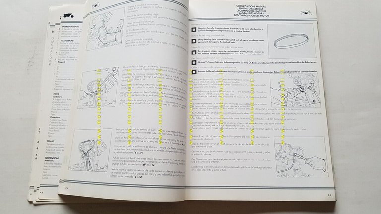 Ducati 851 Superbike 1989-90 manuale officina originale workshop manual