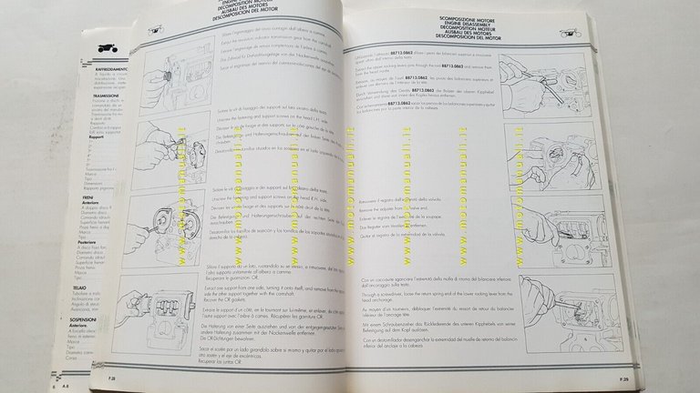Ducati 851 Superbike 1989-90 manuale officina originale workshop manual