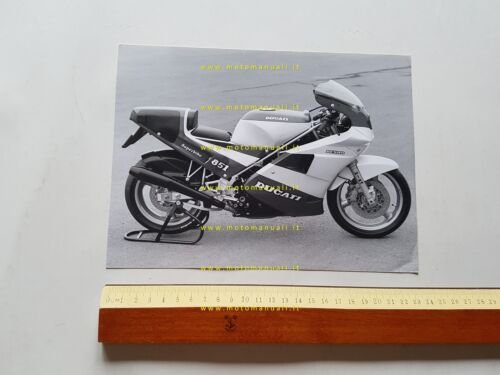 Ducati 851 Superbike Tricolore 1988 foto cartella stampa originale