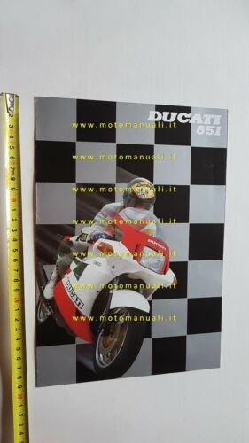 Ducati 851 tricolore 1a serie 1987 depliant originale ITALIANO brochure