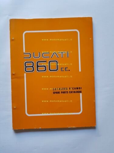 Ducati 860 1975 catalogo ricambi originale bevel spare parts catalogue