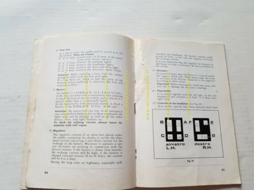 Ducati 860 1975 manuale uso manutenzione originale INGLESE owner's manual