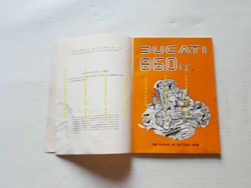 Ducati 860 1975 manuale uso manutenzione originale INGLESE owner's manual