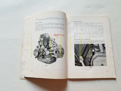 Ducati 860 1975 manuale uso manutenzione originale INGLESE owner's manual