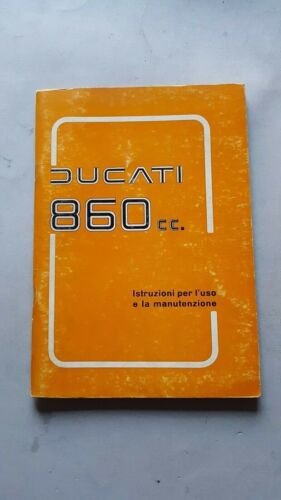 DUCATI 860 1975 manuale uso originale ITALIANO moto owner's manual