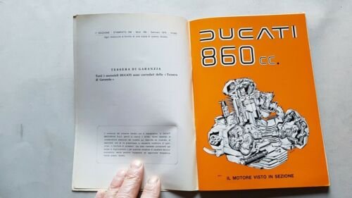 DUCATI 860 1975 manuale uso originale ITALIANO moto owner's manual