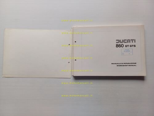 DUCATI 860 GT - 860 GTS 1976-77 manuale officina originale …