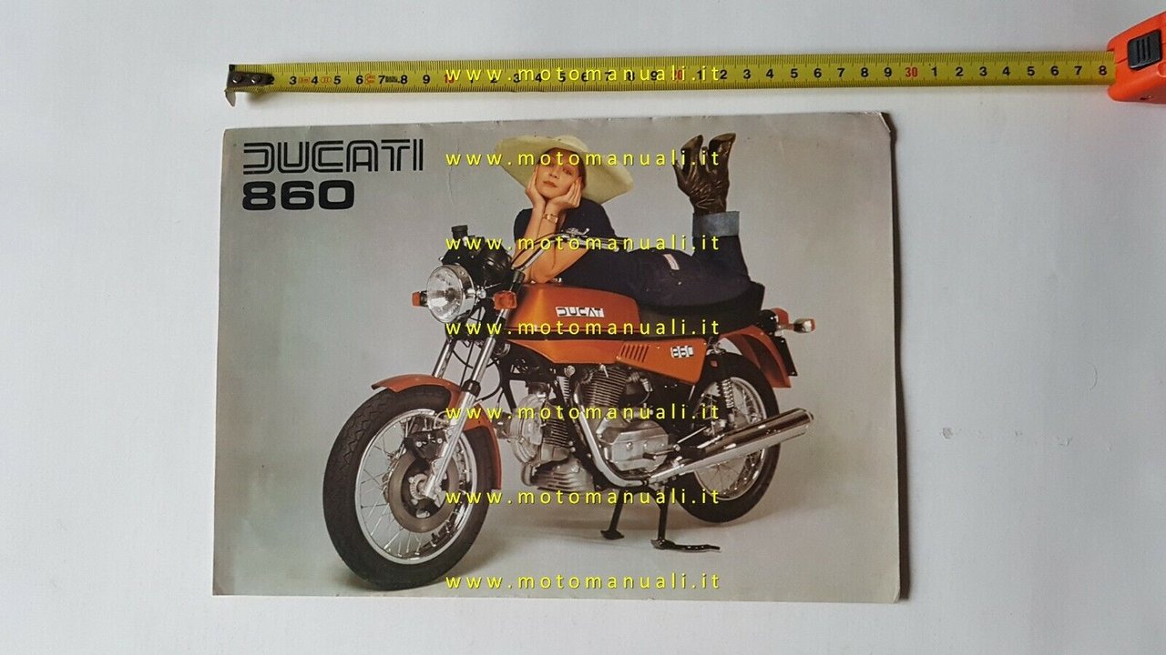 Ducati 860 GT depliant originale USA brochure