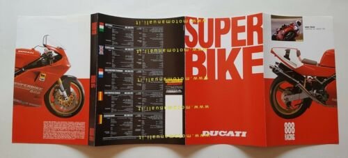 Ducati 888 Racing - SP 5 - Strada 1992 depliant …