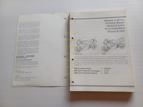 DUCATI 888 S.P.5 - 888 S.P.O. - 888 Strada 1993 …