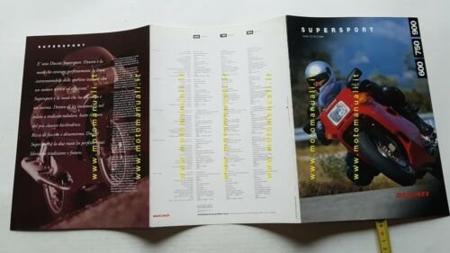 Ducati 900-750-600 SuperSport 1996 depliant italiano originale brochure