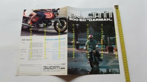 Ducati 900 Darmah SD 1977-78 depliant originale italiano brochure BEVEL