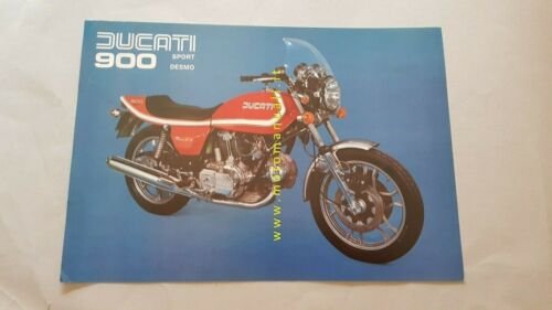 Ducati 900 Darmah Sport Desmo 1977 depliant originale moto brochure