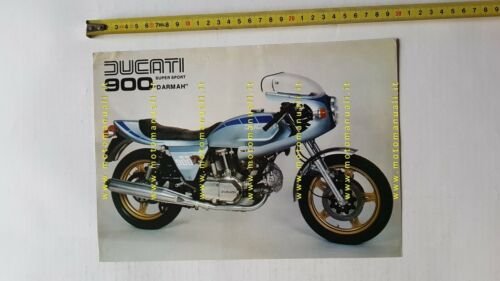 Ducati 900 Darmah Super Sport 1980 depliant originale italiano brochure …