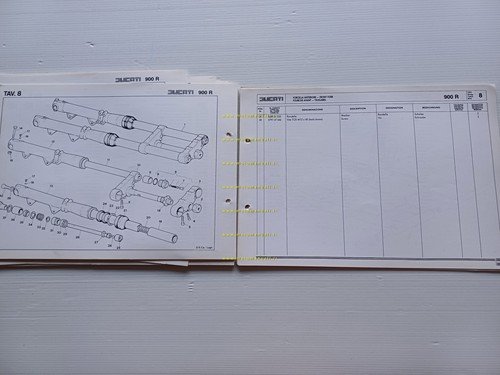 Ducati 900 M.H. Replica - 900 S2 1984 catalogo ricambi …