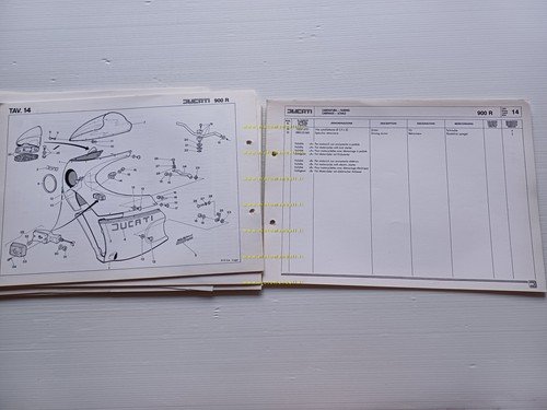 Ducati 900 M.H. Replica - 900 S2 1984 catalogo ricambi …