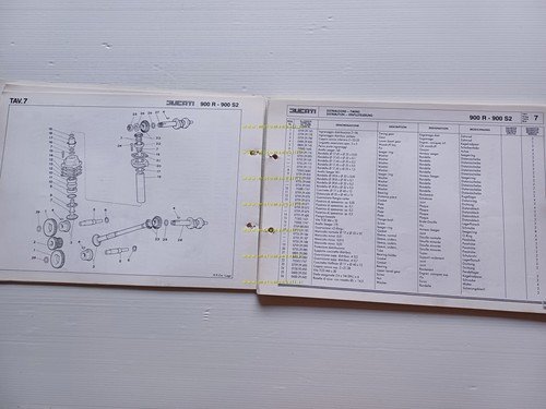 Ducati 900 M.H. Replica - 900 S2 1984 catalogo ricambi …