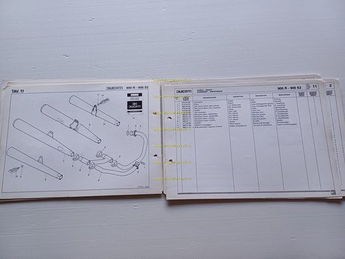 Ducati 900 M.H. Replica - 900 S2 1984 catalogo ricambi …