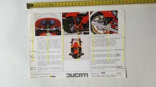 Ducati 900 Mike Hailwood Replica 1981 depliant originale brochure