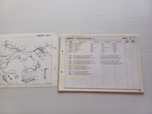 Ducati 900 Mike Hailwood Replica 1983-84 catalogo ricambi TELAIO originale