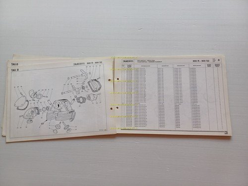 Ducati 900 Mike Hailwood Replica-900 S2 1983-84 catalogo ricambi MOTORE …