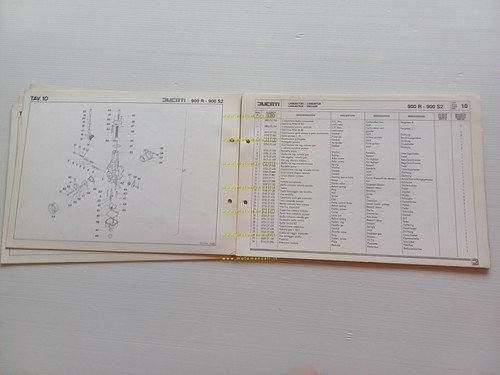 Ducati 900 Mike Hailwood Replica-900 S2 1983-84 catalogo ricambi MOTORE …