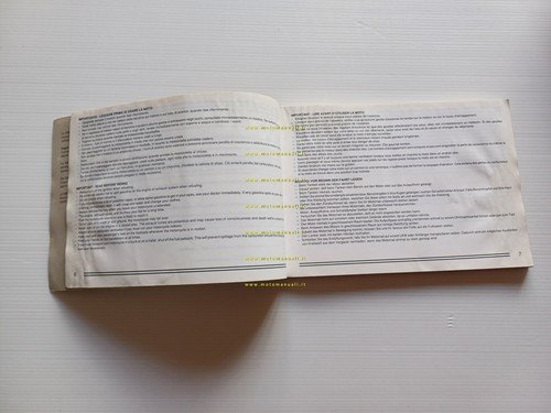Ducati 900 Monster 1993 manuale uso manutenzione libretto istruzioni originale