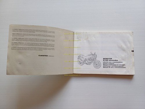 Ducati 900 Monster 1993 manuale uso manutenzione libretto istruzioni originale
