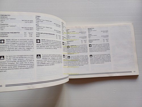 Ducati 900 Monster 1993 manuale uso manutenzione libretto istruzioni originale