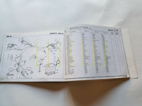 Ducati 900 S2 Desmo 1983 catalogo ricambi originale spare parts …