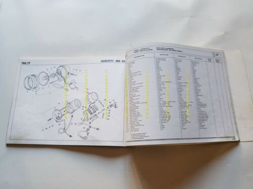 Ducati 900 S2 Desmo 1983 catalogo ricambi originale spare parts …