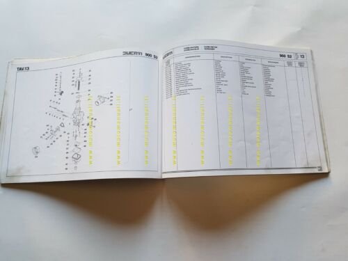 Ducati 900 S2 Desmo 1983 catalogo ricambi originale spare parts …