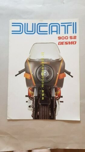Ducati 900 S2 Desmo grigio 1983 depliant originale moto brochure