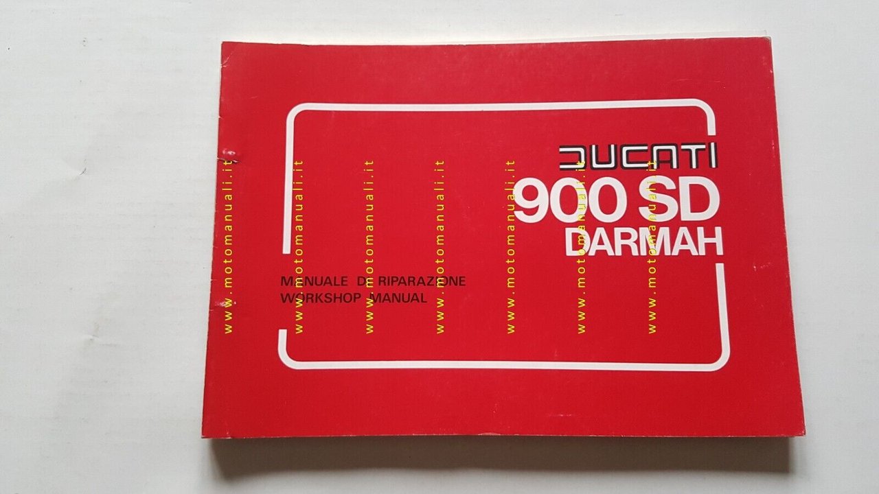Ducati 900 SD Darmah 1978 manuale officina ITALIANO originale