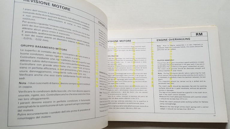 Ducati 900 SD Darmah 1978 manuale officina ITALIANO originale