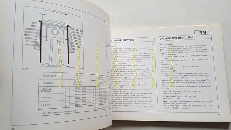 Ducati 900 SD Darmah 1978 manuale officina ITALIANO originale
