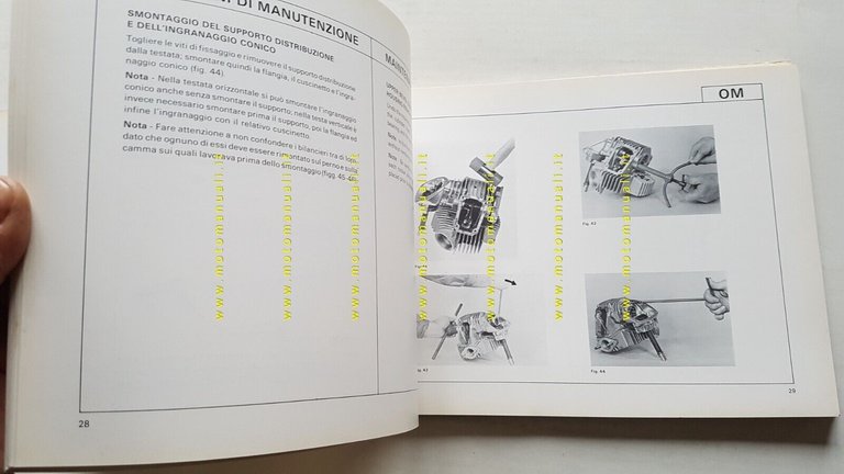 Ducati 900 SD Darmah 1978 manuale officina ITALIANO originale
