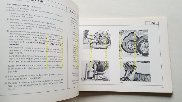 Ducati 900 SD Darmah 1978 manuale officina ITALIANO originale