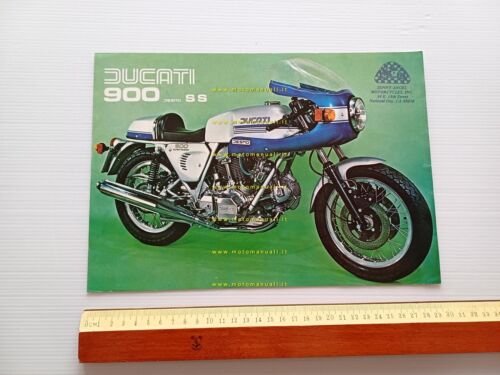 Ducati 900 SS 1976 depliant originale testo italiano - inglese
