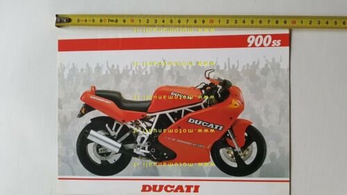 Ducati 900 SS 1992 depliant originale italiano moto brochure